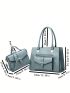 2pcs Bag Set Square Bag PU Flap, Mothers Day Gift For Mom