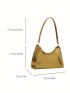 Crocodile Embossed Baguette Bag Funky Metallic