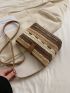 Small Crossbody Bag Stripe Pattern