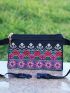 Vintage Mini Fanny Pack Random Geometric & Flower Pattern