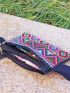 Vintage Mini Fanny Pack Random Geometric & Flower Pattern