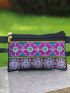 Vintage Mini Fanny Pack Random Geometric & Flower Pattern