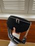 Small Waist Bag Rhinestone Decor