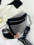 Small Waist Bag Rhinestone Decor