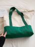 Oversized Shopper Bag Colorblock Letter Pattern Double Handle