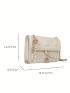 Mini Square Bag Cartoon Rabbit Embossed Chain Strap