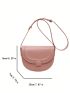 Minimalist Saddle Bag Mini Flap Pink