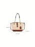 Two Tone Shoulder Bag Medium Twist Lock