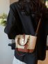 Two Tone Shoulder Bag Medium Twist Lock