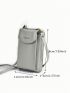 Women's Long Handheld Large Capacity Mobile Phone Wallet Zipper One Shoulder Crossbody Bag