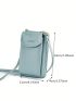 Women's Long Handheld Large Capacity Mobile Phone Wallet Zipper One Shoulder Crossbody Bag