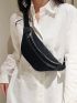 Medium Waist Bag Solid Color Fashion Style