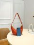 Medium Hobo Bag Orange Fashionable For Daily