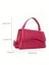 Mini Square Bag Hot Pink Fashionable For Daily