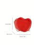 Mini Heart Design Novelty Bag Red Chain Strap