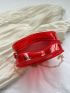 Mini Heart Design Novelty Bag Red Chain Strap