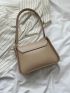 Small Novelty Bag Khaki Minimalist Flap For Work