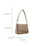 Small Novelty Bag Khaki Minimalist Flap For Work