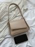 Small Novelty Bag Khaki Minimalist Flap For Work