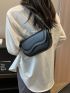 Small Saddle Bag Solid Color Flap Minimalist Style