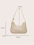 Small Hobo Bag Solid Color Minimalist Style