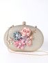 Faux Pearl Decor Box Bag Glitter Small Glamorous