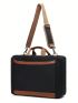 Colorblock Classic Briefcase Medium Double Handle