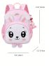 Cartoon Graphic Classic Backpack With Bag Charm Preppy