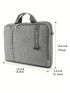 Waterproof Letter Graphic Classic Briefcase Double Handle