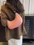 Minimalist Hobo Bag Medium Zipper Pink