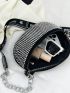 Small Waist Bag Rhinestone Decor