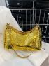 Sequin Decor Evening Bag Women's Light Extravagant New High-End Fashion Sequin Dinner Bag Lady's Handbag