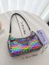 Sequin Decor Evening Bag Women's Light Extravagant New High-End Fashion Sequin Dinner Bag Lady's Handbag