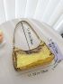 Sequin Decor Evening Bag Women's Light Extravagant New High-End Fashion Sequin Dinner Bag Lady's Handbag