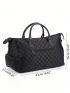 Fashion Plaid Travel Bag Men Women Duffle Weekend Bag Nylon Shoulder Bag Big Handbag Carry On