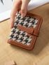 Houndstooth Pattern Small Wallet Fashion