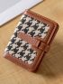 Houndstooth Pattern Small Wallet Fashion