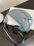 Medium Waist Bag Stitch Design Chain & Metal Decor