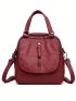 Vintage Style Shoulder Bag For Women Big Casual Tote Handbag Women Trendy Simple Crossbody