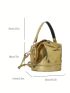 Mini Satchel Bag Crocodile Embossed Top Handle Funky