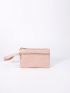 Minimalist Coin Purse Zipper Pink