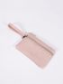 Minimalist Coin Purse Zipper Pink