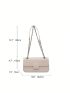 Minimalist Square Bag Small Flap White