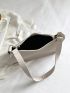 Crocodile Embossed Hobo Bag Minimalist PU