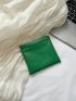 Solid Color Coin Purse Pu Minimalist Style