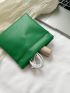 Solid Color Coin Purse Pu Minimalist Style