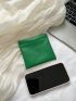 Solid Color Coin Purse Pu Minimalist Style