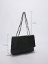 Medium Square Bag Quilted Flap Chain Strap