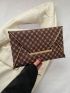 Medium Envelope Bag Geometric Pattern Flap