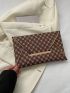 Medium Envelope Bag Geometric Pattern Flap